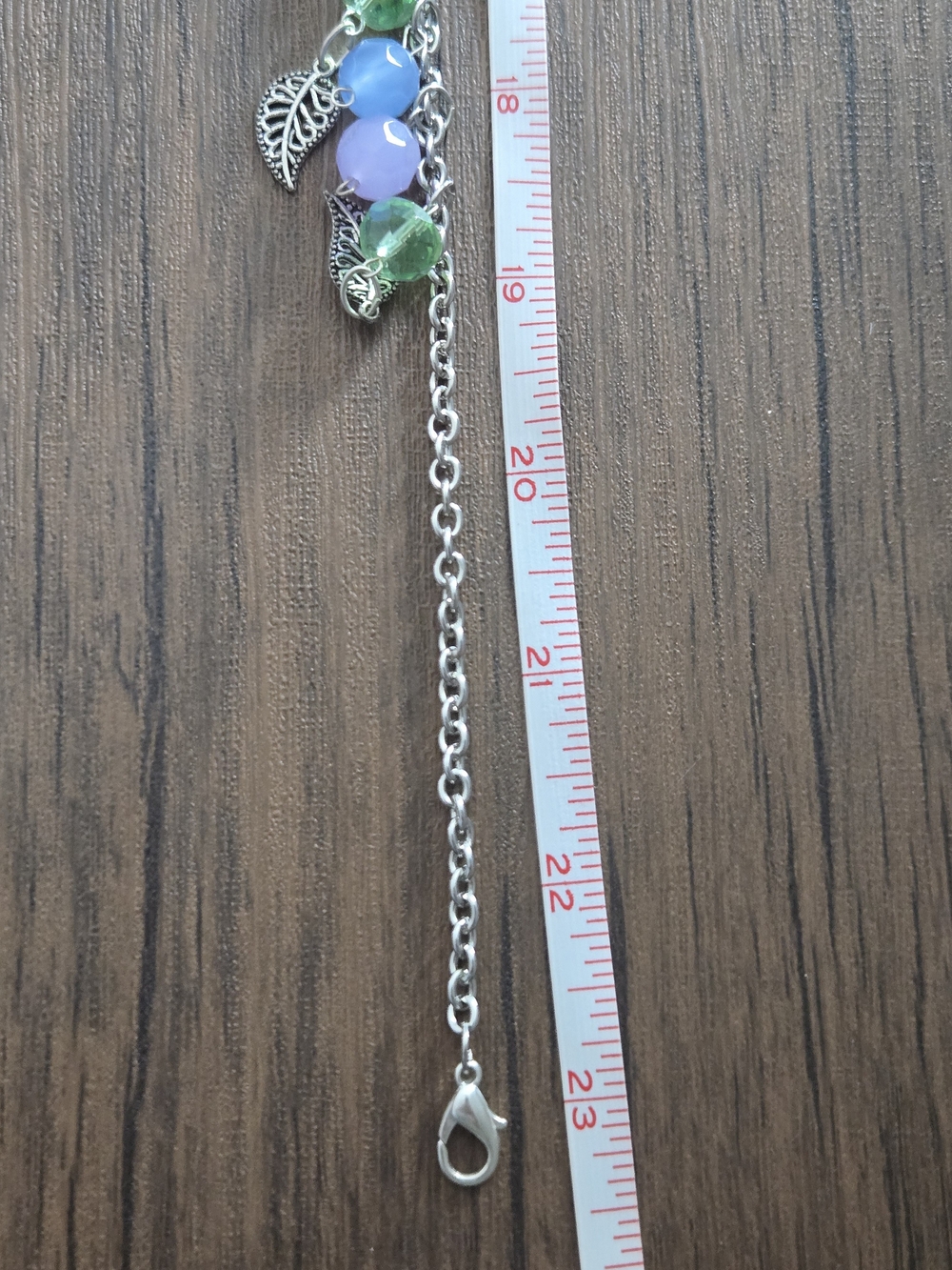 Y2K/2010s Filigree Scrollwork Leaf Pastel Crystal Statement Necklace Fairycore - Picture 5 of 5